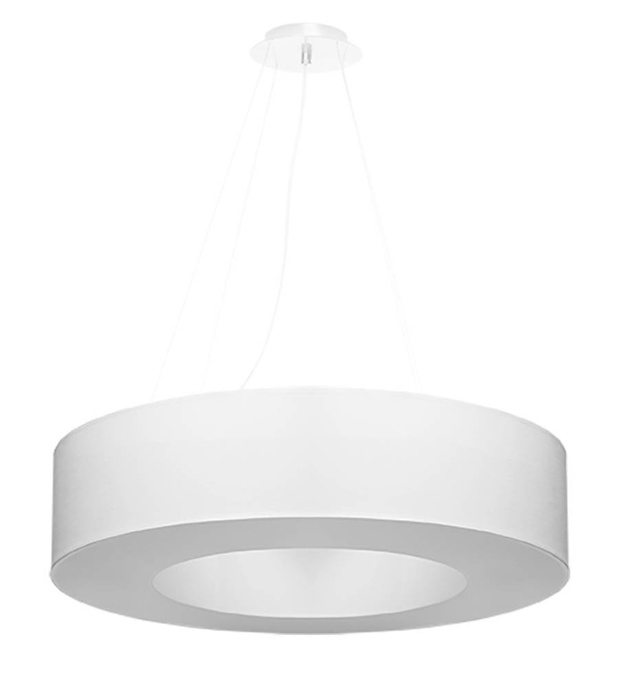 Ljuskrona SATURNO 70 vit + 6x LED-lampa E27 3000K varm 7,5W 620lm