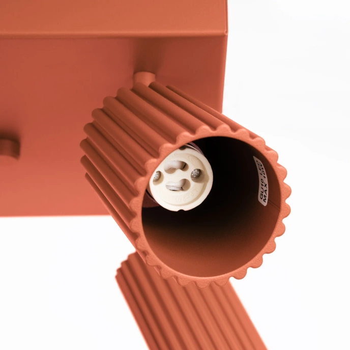 Plafond KARBON 4 ockraröd