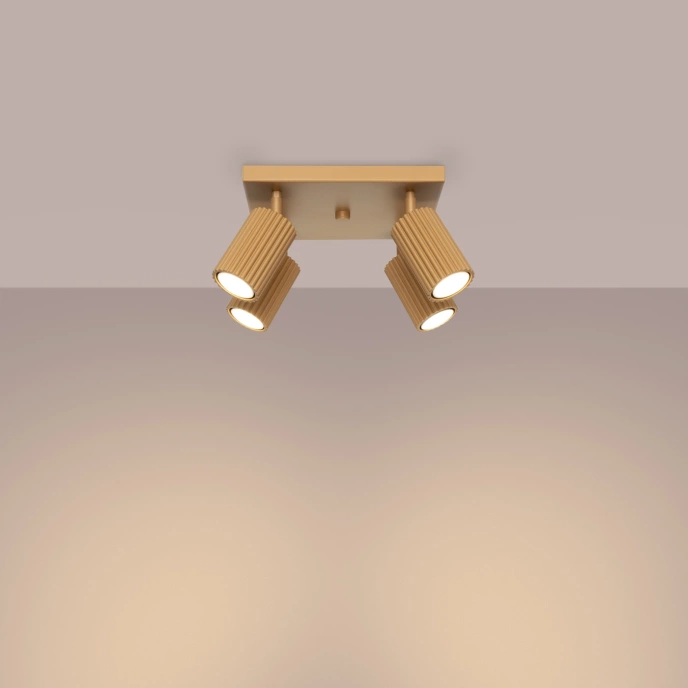 Plafond KARBON 4 guld