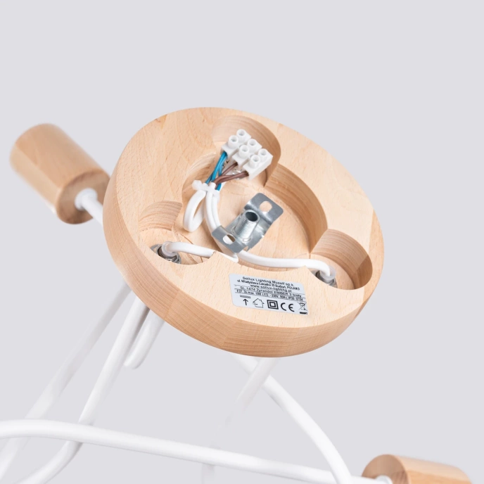 Ljuskrona EMBER 3 vit