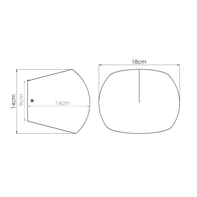 GLOBE vägglampa betong