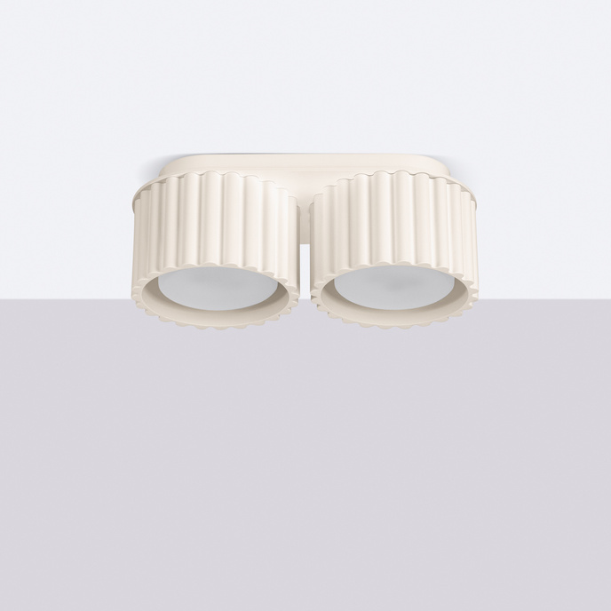 Taklampa AURA 2 beige Gx53