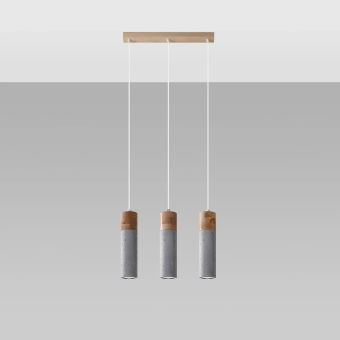 ZANE 3 grå taklampa