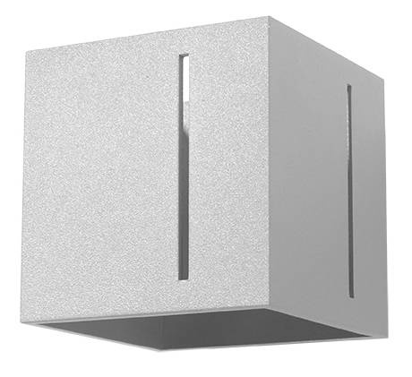 Vägglampa PIXAR grå + 1x LED-lampa G9 4000K kall 4,5W 530lm