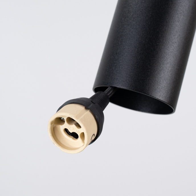 Taklampa PELTA 1 svart/beige