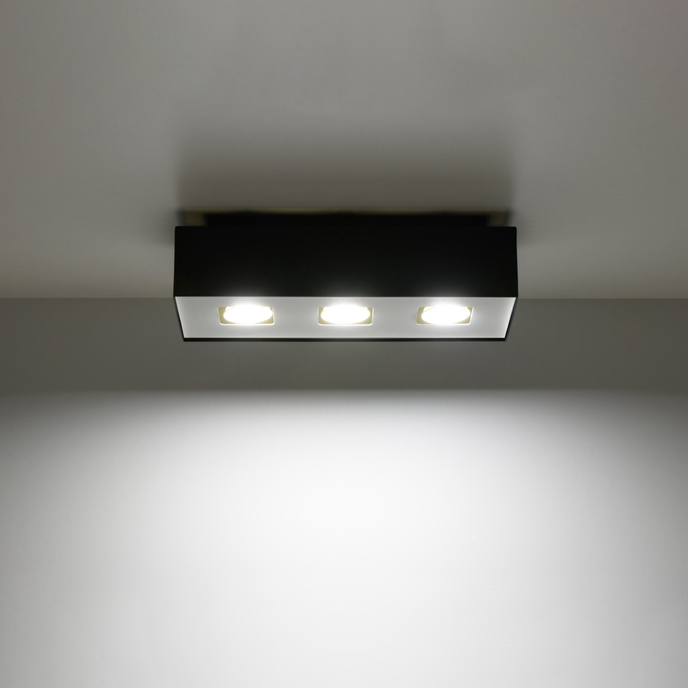Plafond MONO 3 svart