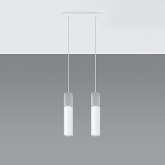 Pendel lampa BORGIO 2 vit
