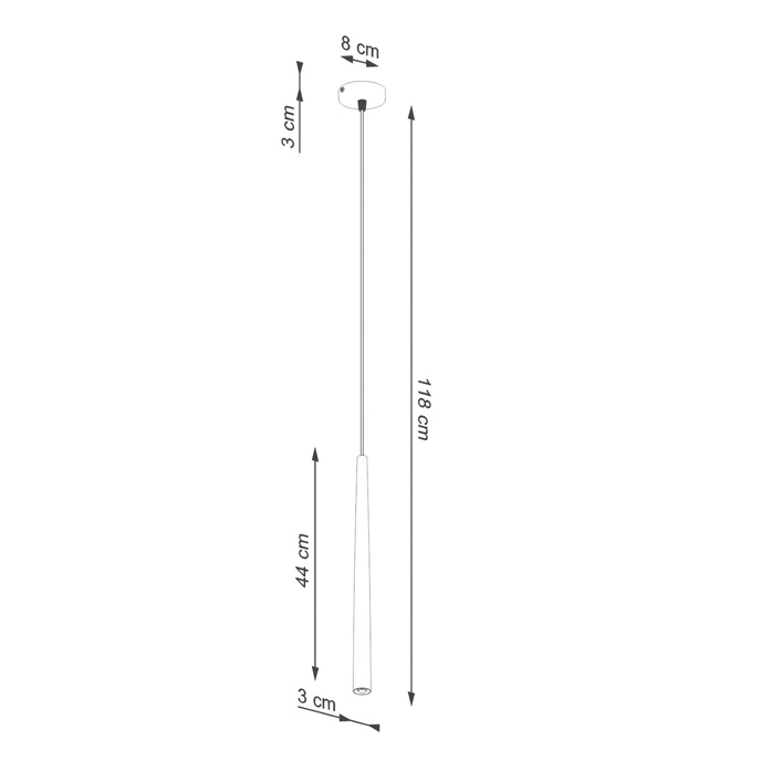 BLISS 1 taklampa svart + 1x LED-lampa G9 4000K Cold 4,5W 460lm