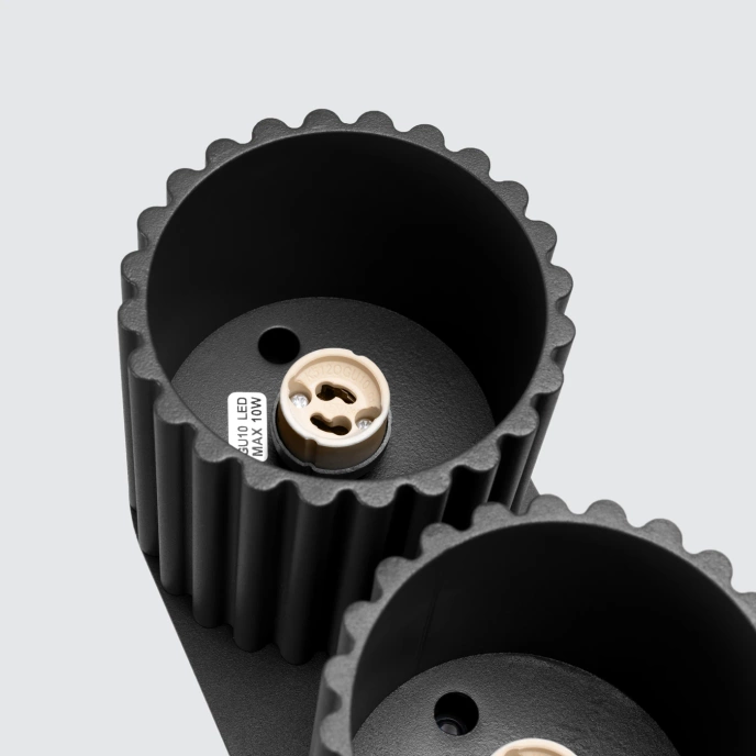 Taklampa AURA 2 svart GU10