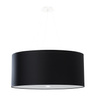 Ljuskrona OTTO 60 svart + 5x LED-lampa E27 4000K Kall 7,5W 650lm