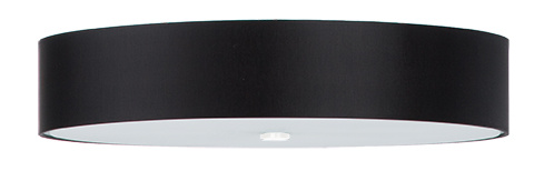 Plafond SKALA 70 svart + 6x LED-lampa E27 4000K Kall 7,5W 650lm