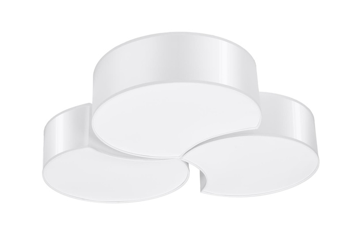 Plafond CIRCLE 3B vit + 6x LED-lampa E27 3000K varm 7,5W 620lm