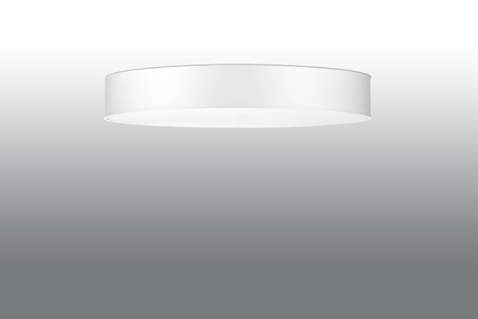Plafond SKALA 90 vit + 6x LED-lampa E27 4000K Kall 7,5W 650lm
