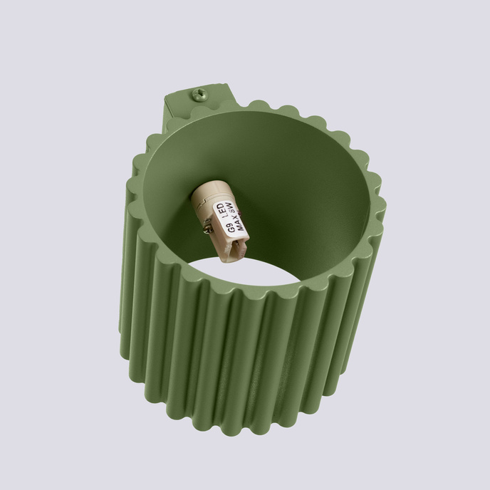 Vägglampa AURA olivgrön G9
