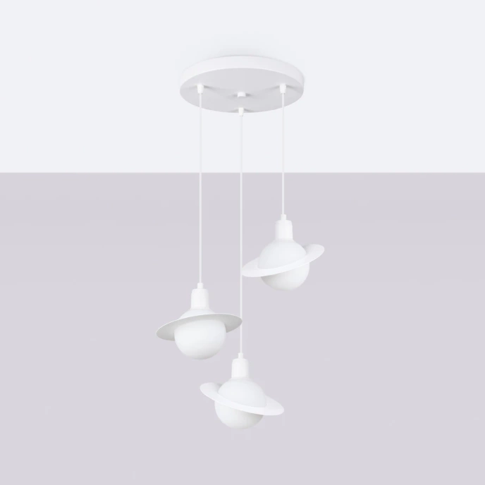 Pendellampa HYPERION 1 vit