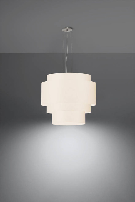 Ljuskrona REFLEXION 50 vit + 5x LED-lampa E27 3000K varm 7,5W 620lm