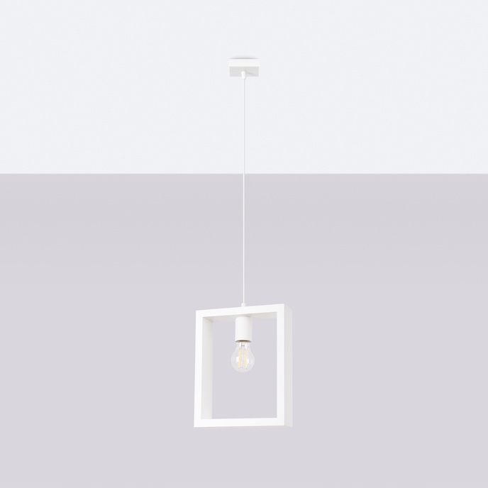 ARIES taklampa vit + 1x LED-lampa E27 4000K Kall 7,5W 690lm