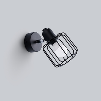 Vägglampa BELUCI 1 svart