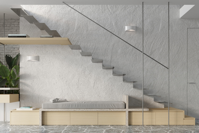 Keramisk vägglampa VIXEN vit + 1x LED-lampa G9 4000K kall 4,5W 530lm