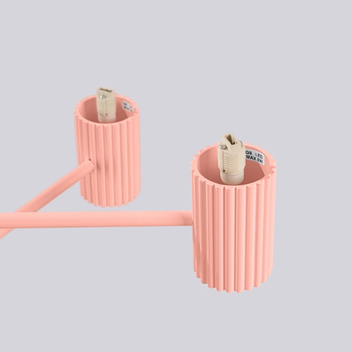 Ljuskrona HALO 6 persika