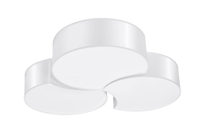 Plafond CIRCLE 3B vit + 6x LED-lampa E27 4000K Kall 7,5W 650lm