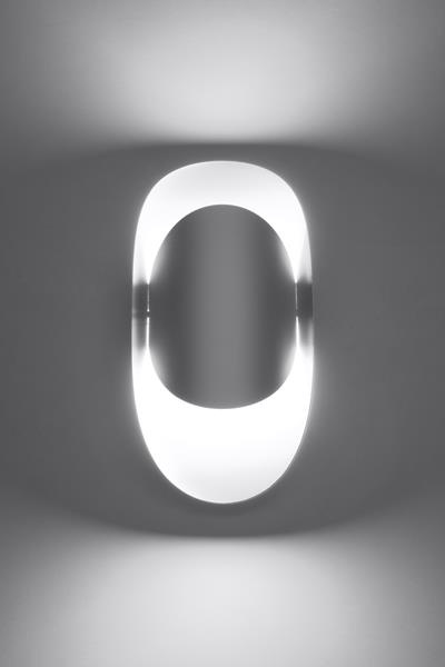Vägglampa TEAR vit + 1x LED-lampa G9 4000K kall 4,5W 530lm