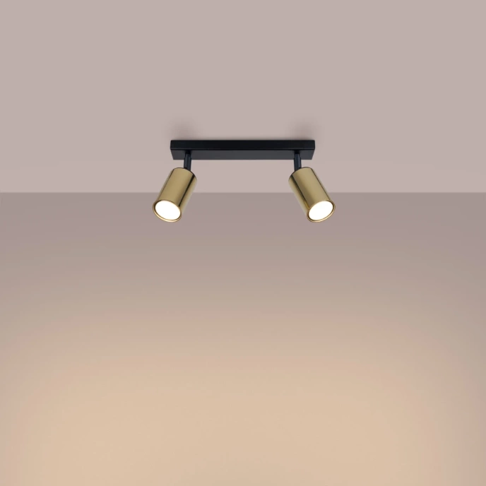 Plafond WINX 2 svart/guld