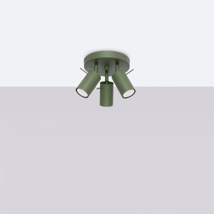 Plafond RING 3P olivgrön