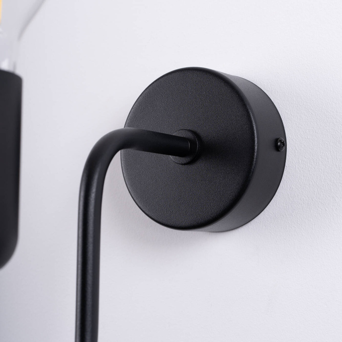 Vägglampa VECTOR svart + 1X LED-lampa E27 3000K 7W 760lm