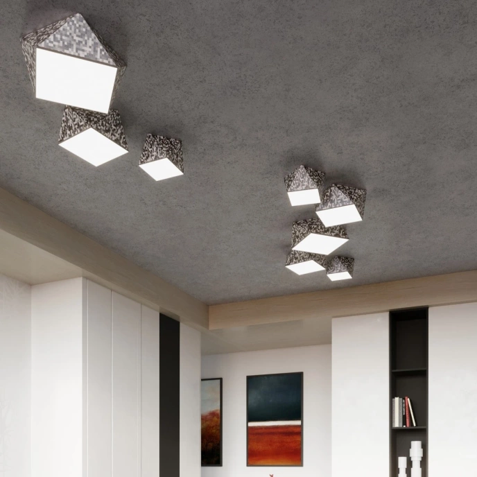 Taklampa HEXA 35 silver