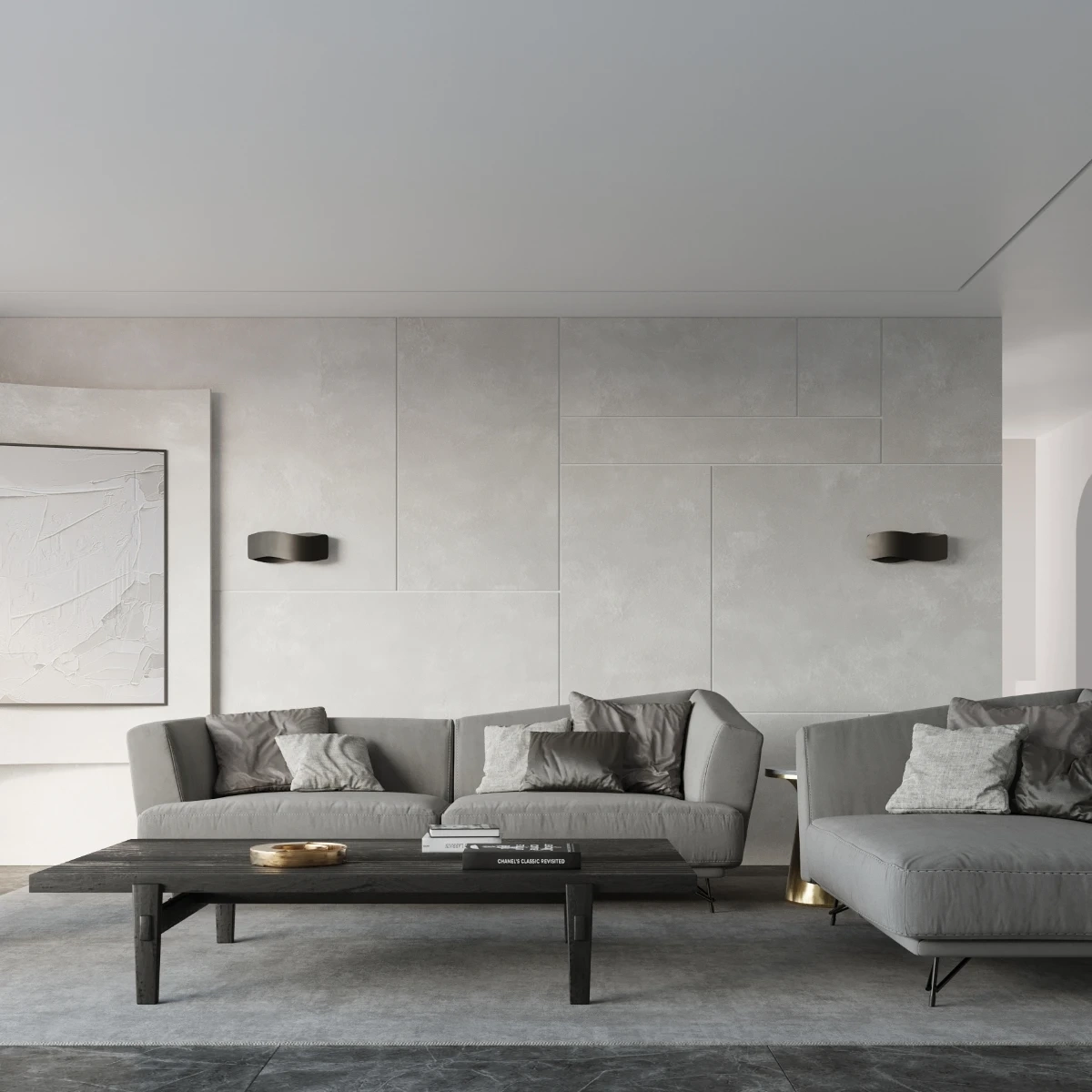 Vägglampa TILA 30 svart