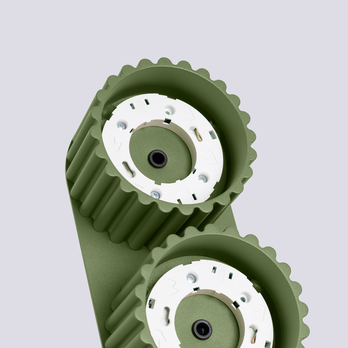 Taklampa AURA 2 olivgrön Gx53