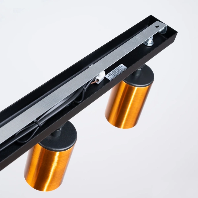 Plafond WINX 3 svart/koppar