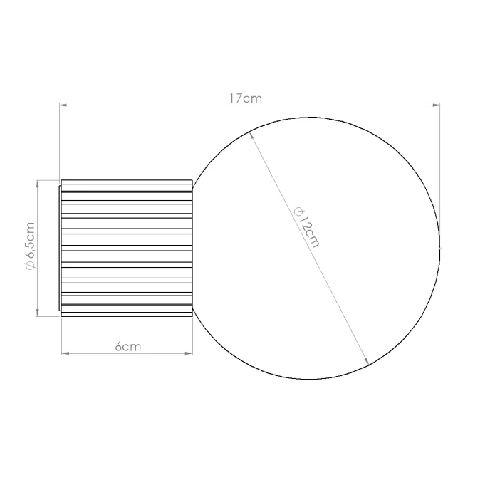 Vägglampa HALO svart IP44