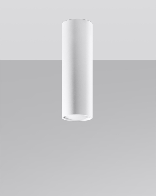 Plafond LAGOS 20 vit + 1x LED-lampa GU-10 3000K varm 7W 620lm