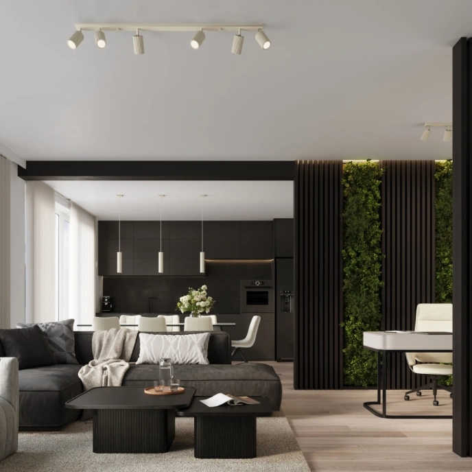 Bordslampa KARBON beige