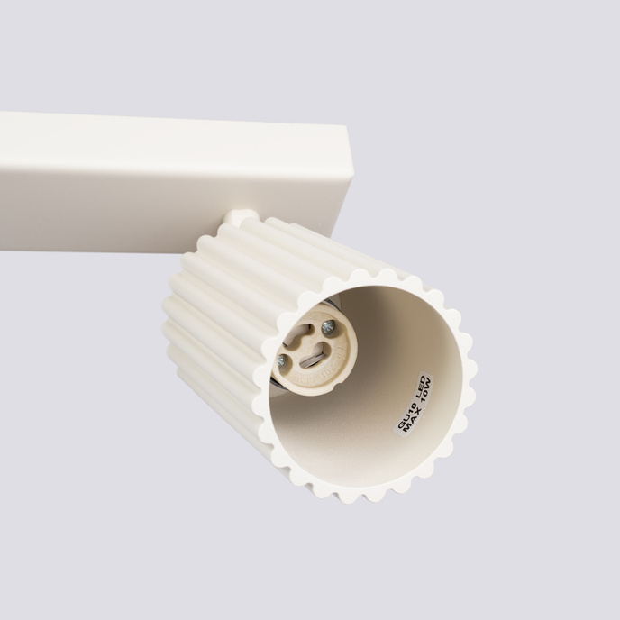 Plafond KARBON 2 beige + 2x LED-lampa GU-10 3000K varm 7W 510lm