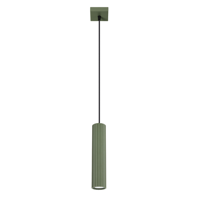 Pendellampa KARBON 1 olivgrön + 1x LED-lampa GU-10 4000K Cold 7W 530lm