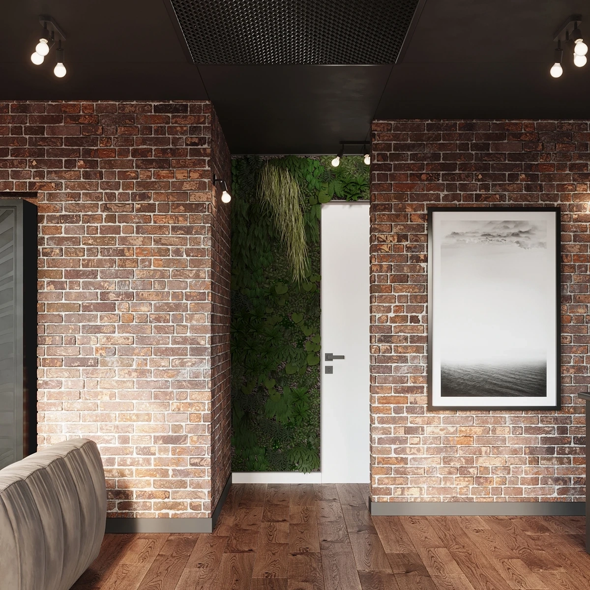 Plafond FORNES 3 svart