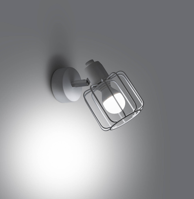 Vägglampa BELUCI 1 vit + 1x LED-lampa E14 4000K Kall 7,5W 680lm