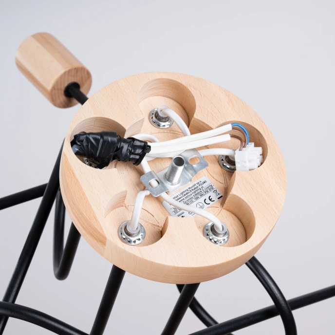 Ljuskrona EMBER 5 schwarz