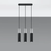 Pendel lampa BORGIO 3L svart
