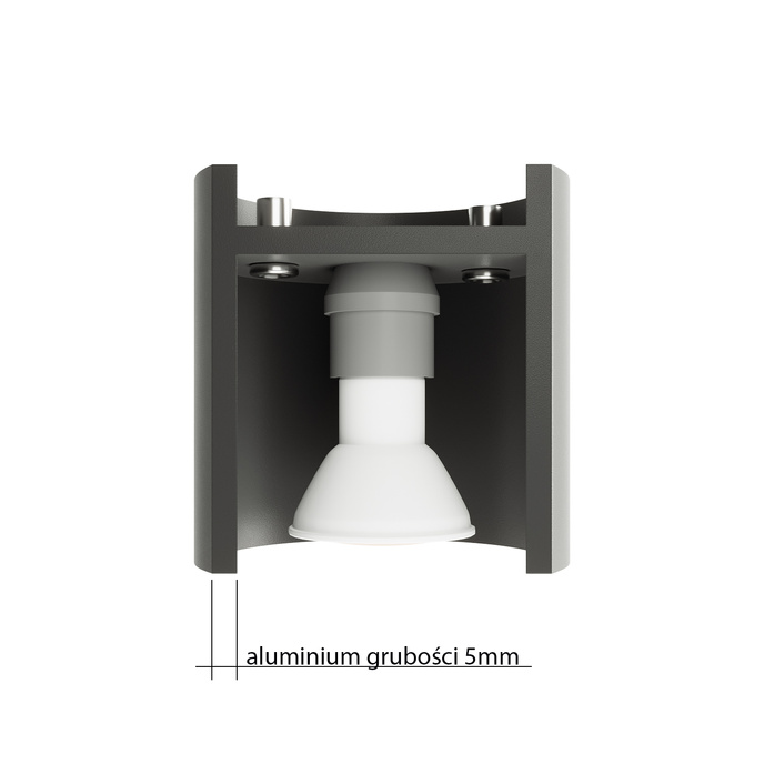 Pendellampa ORBIS 1 vit + 1x LED-glödlampa GU-10 4000K Cold 7W 630lm