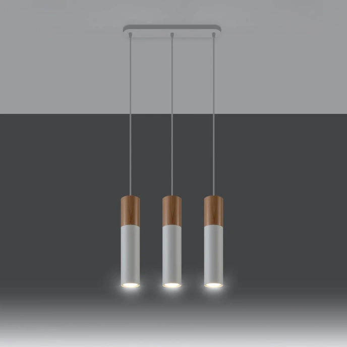 Pendel lampa PABLO 3 vit