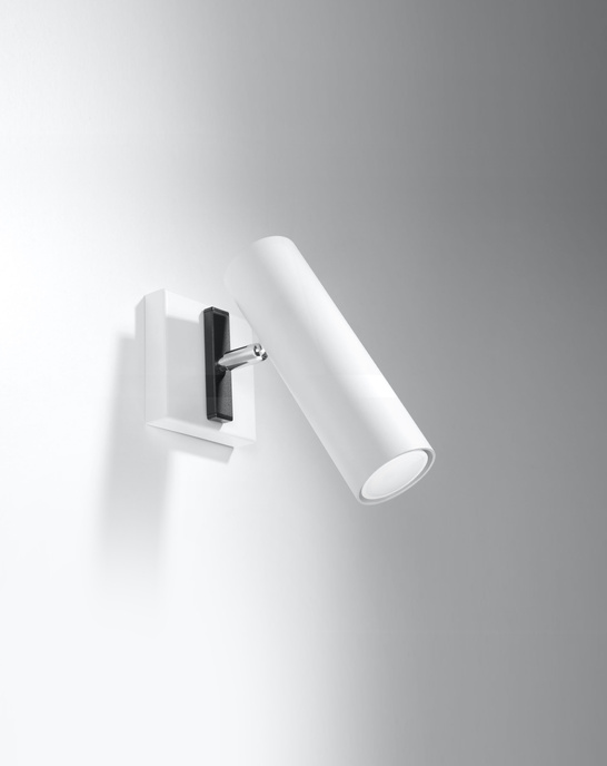 Vägglampa DIREZIONE vit + 1x LED-lampa GU-10 3000K varm 7W 620lm