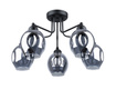 Ljuskrona FILLAN 5 svart + 5x LED-lampa E27 3000K varm 7,5W 620lm