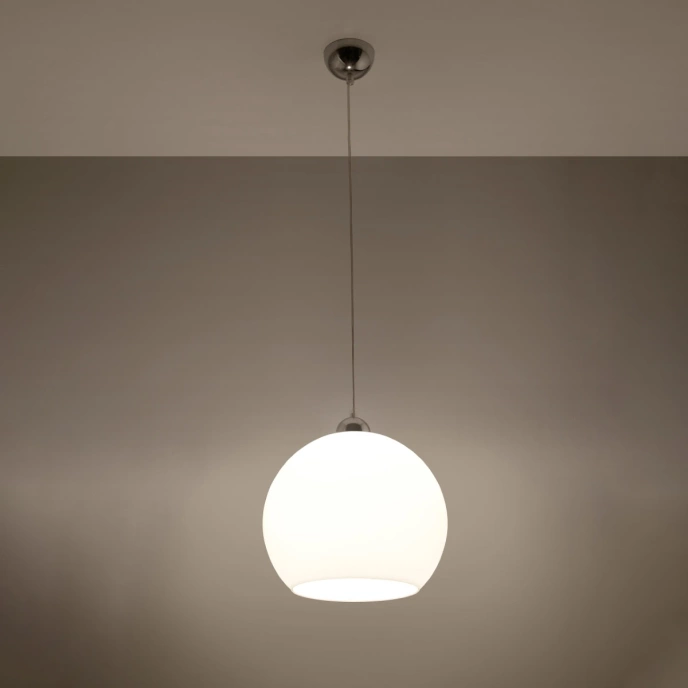 Pendel lampa BALL vit