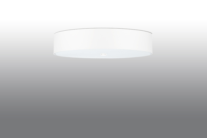 Plafond SKALA 60 vit + 5x LED-lampa E27 4000K Kall 7,5W 650lm