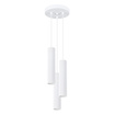 KARBON taklampa 3P vit + 3x LED-glödlampa GU-10 4000K kall 7W 530lm