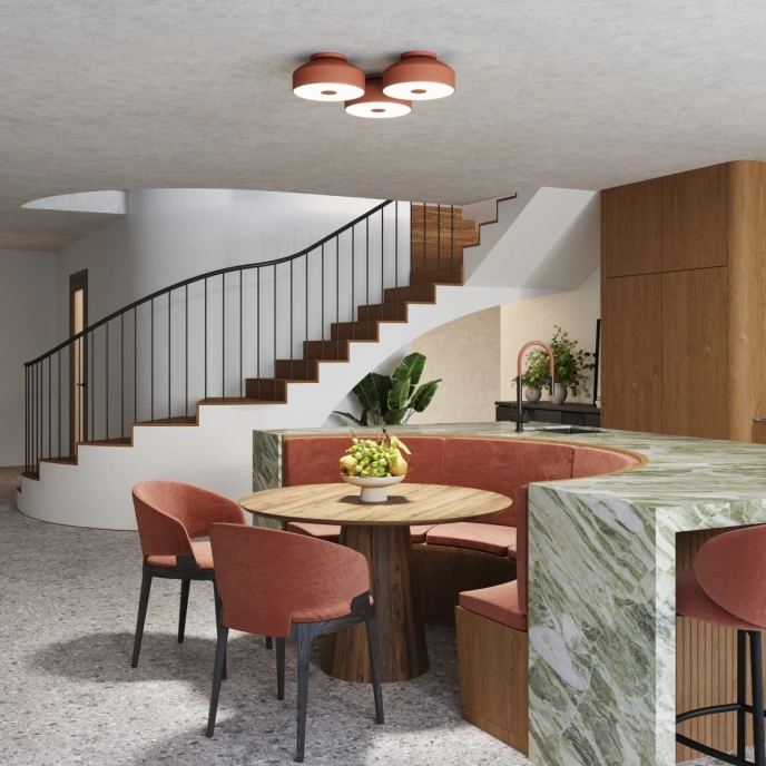 Plafond OMIQ ockraröd